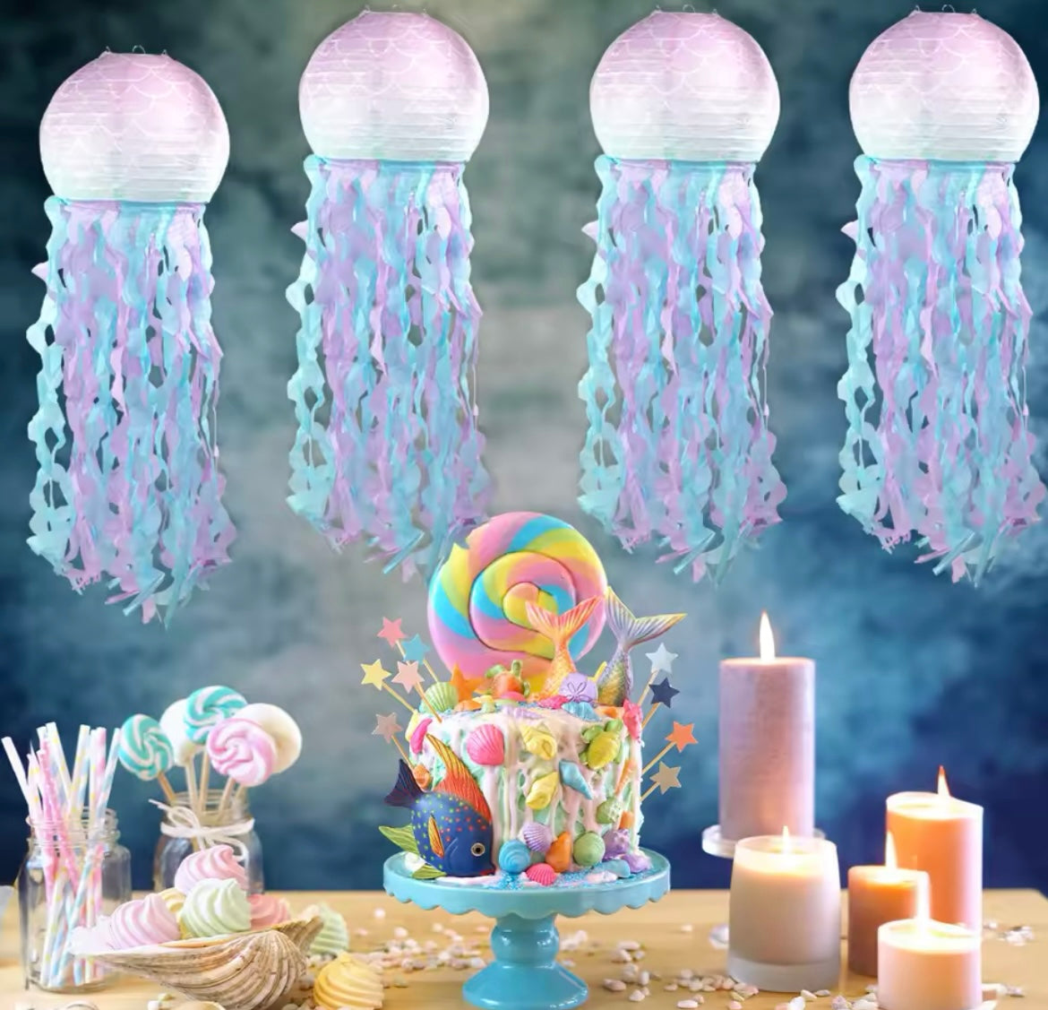 Mermaid Party Jelly Fish Lanterns