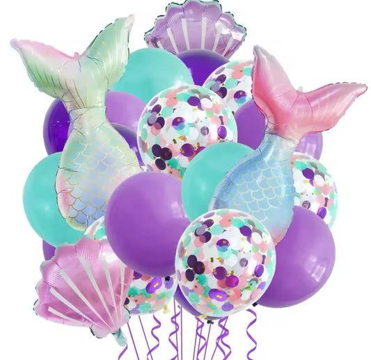 Mermaid Party Mermaid Balloons Set (20 pack)