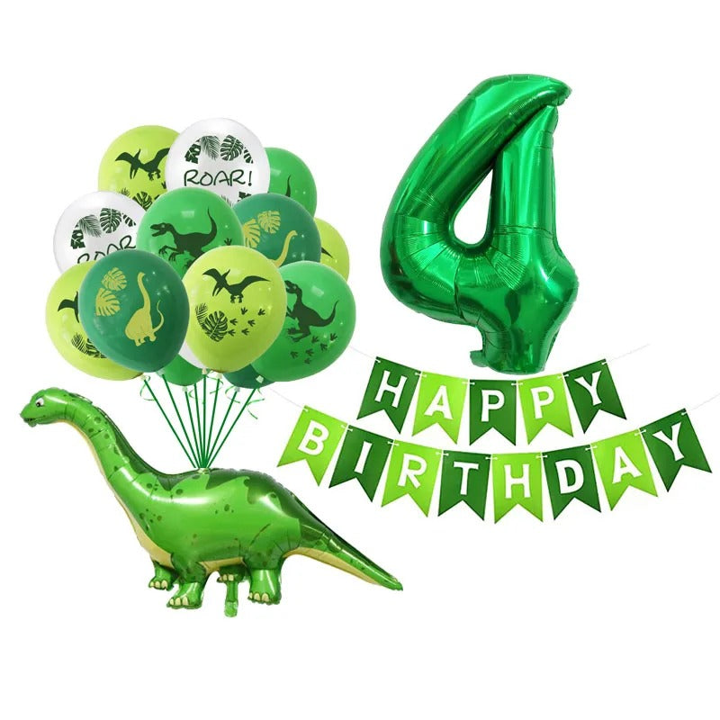 Dinosaur Party Balloon & Banner Set