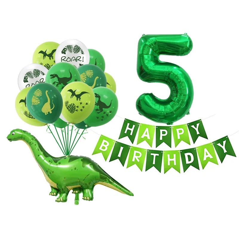 Dinosaur Party Balloon & Banner Set