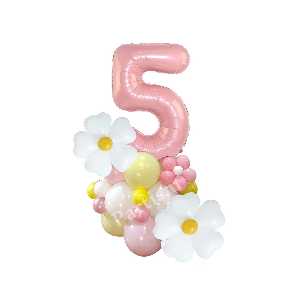 Flower Party Daisy Balloon Set (36pieces)