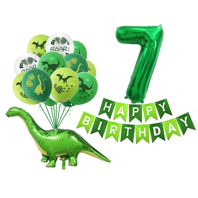 Dinosaur Party Balloon & Banner Set