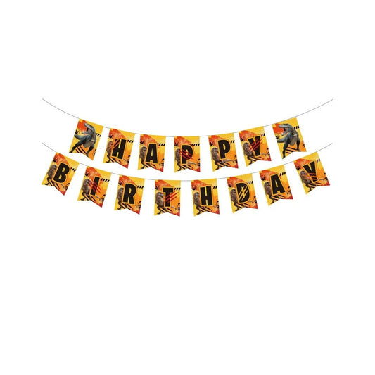 Dinosaur Party Escaped Dinosaurs Happy Birthday Banner