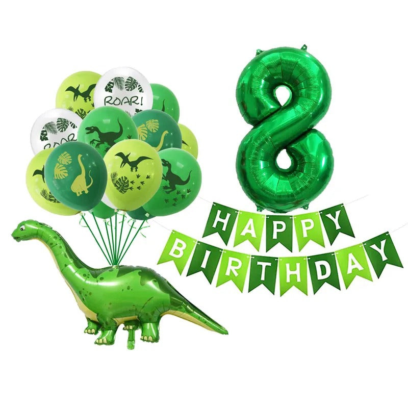 Dinosaur Party Balloon & Banner Set