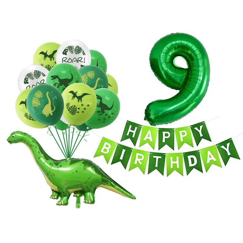 Dinosaur Party Balloon & Banner Set