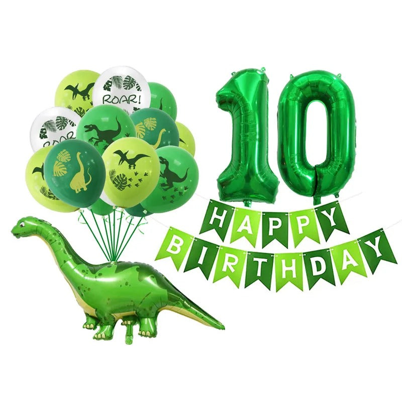 Dinosaur Party Balloon & Banner Set