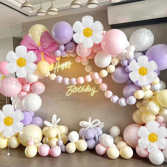 Flower Party DIY Flower Balloon Arch (131 pieces)