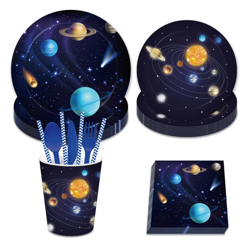 Out Of This World Space Party Solar System Tableware Set