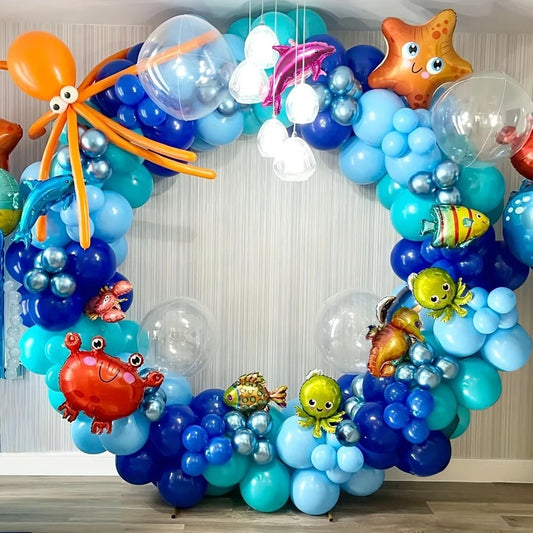 Under The Sea Party Large Ocean DIY Balloon Arch (159 PIECES)