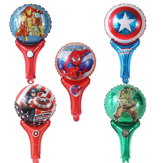 Superhero Party Avengers Handheld Foil Balloon Set Party Favour/Accessory (Pack of 10)