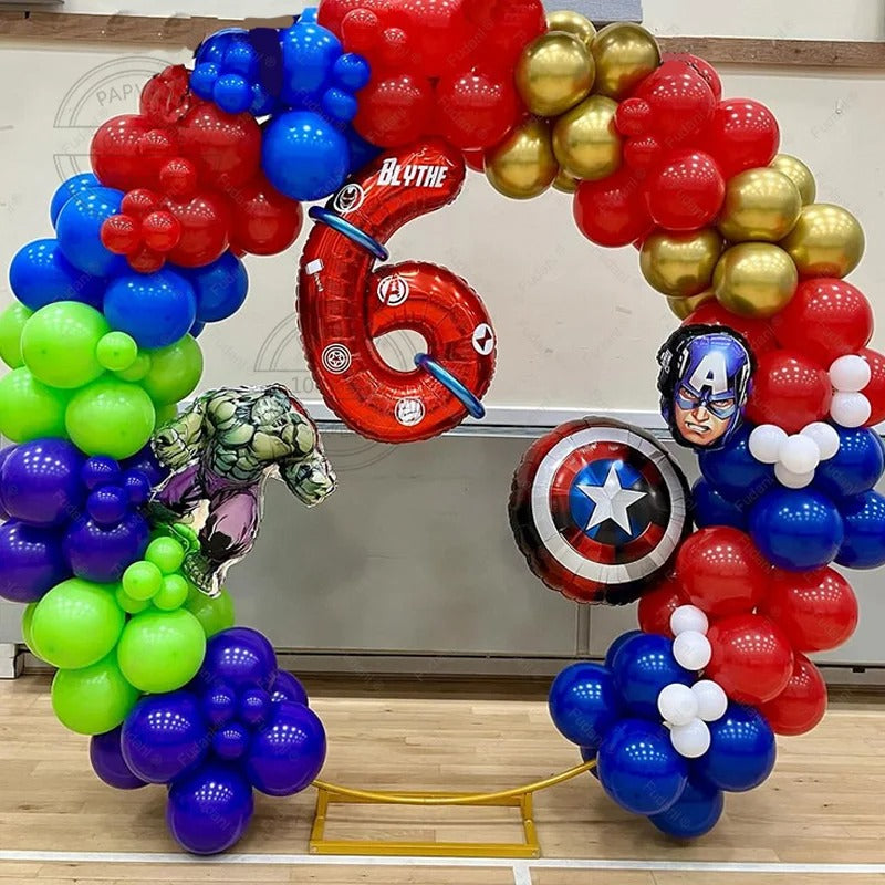 Superhero Party Avengers DIY Balloon Arch Circle (163 pieces)