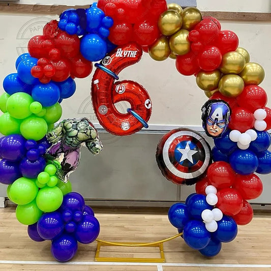 Superhero Party Avengers DIY Balloon Arch Circle (163 pieces)