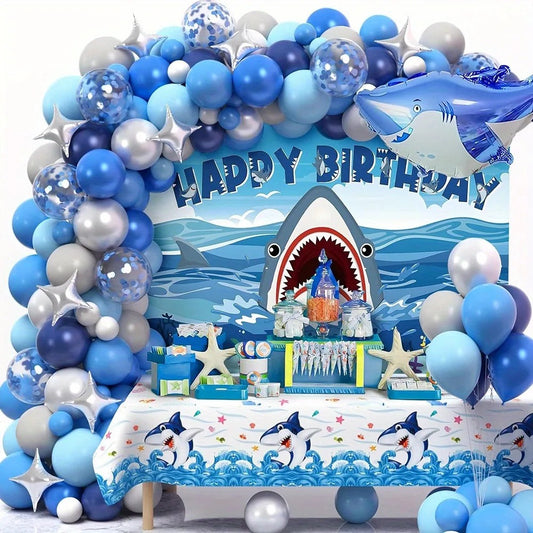 Under The Sea Party Ocean Themed DIY Balloon Arch (126 pieces)