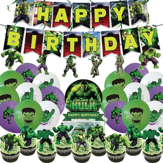 Superhero Party The Hulk Happy Birthday Essentials Set