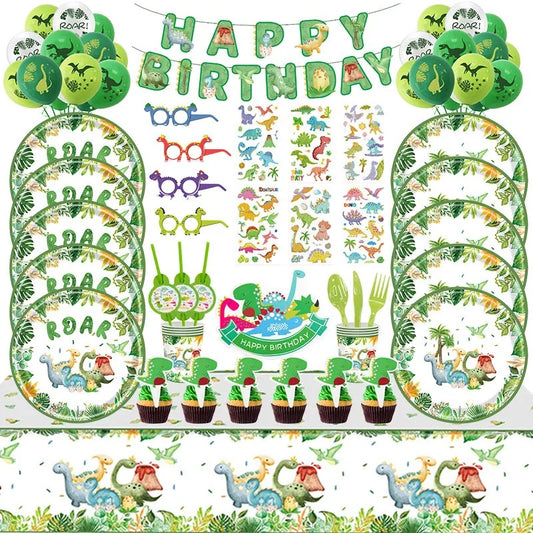 Dinosaur Party Tableware Set Design 2