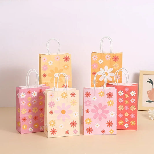 Flower Party Daisy Themed Gift Bags/Party Bags