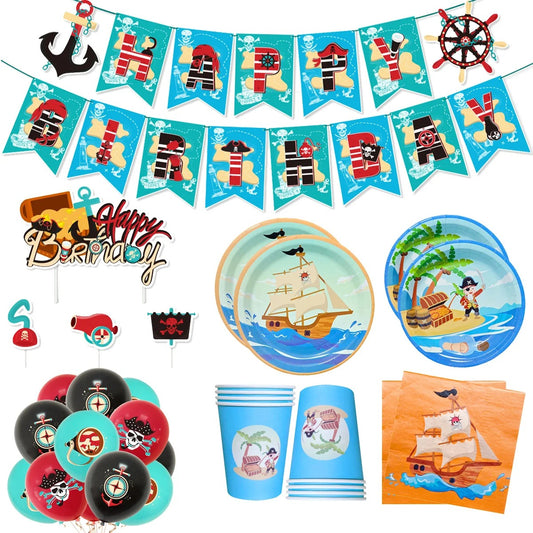 Pirate Party Table Ware & Decor Set