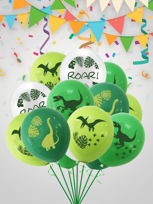 Dinosaur Party Balloons 16 pack