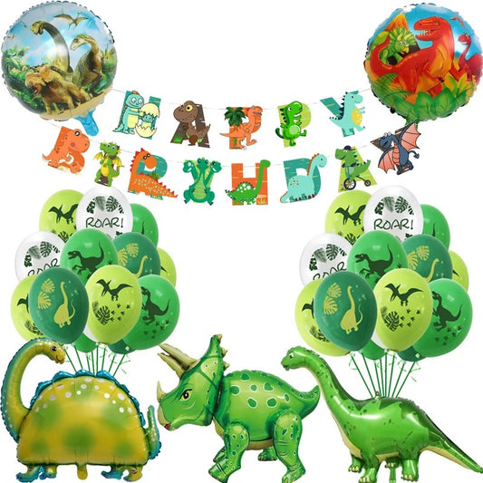 Dinosaur Party Dinosaur Balloon & Banner Full Set