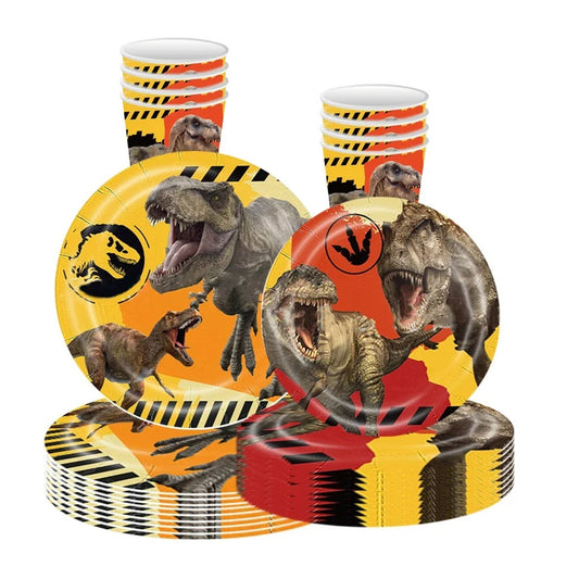 Dinosaur Party Escaped Dinosaurs Party Tableware Set