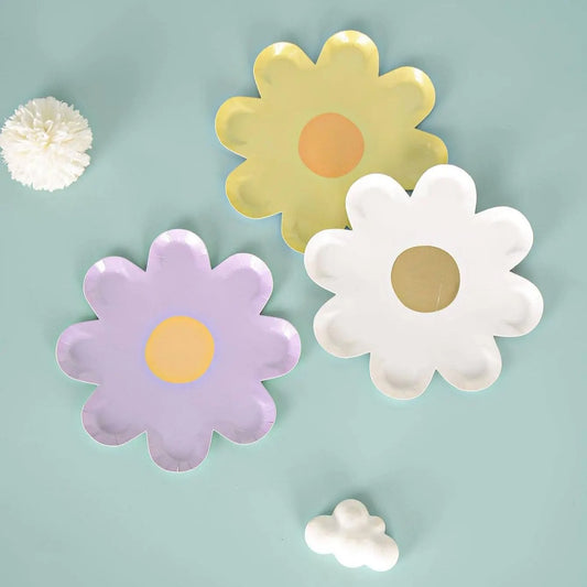 Flower Party Flower Shaped Party Plates