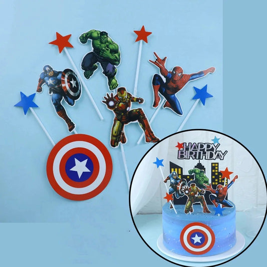 Superhero Party Avengers Cake Toppers