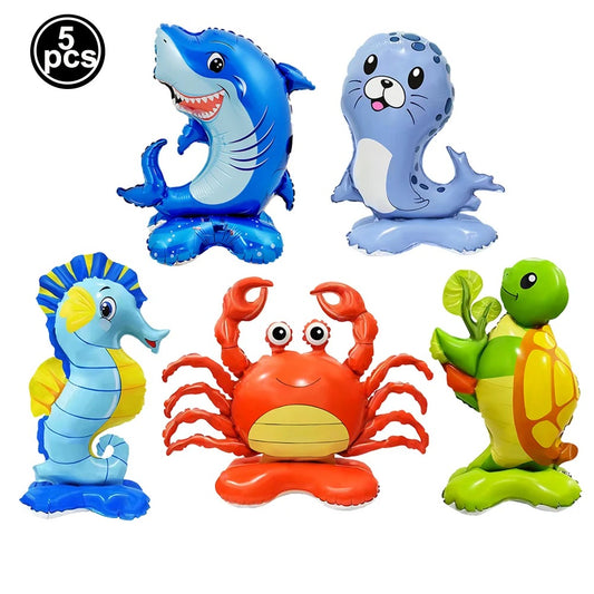 Under The Sea Party Ocean Animals Foil Balloon Set