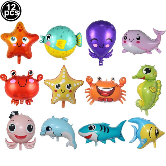 Under The Sea Party Ocean Animals Foil Balloon Set