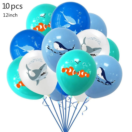 Under The Sea Party Ocean Themed Balloons (10 pack)