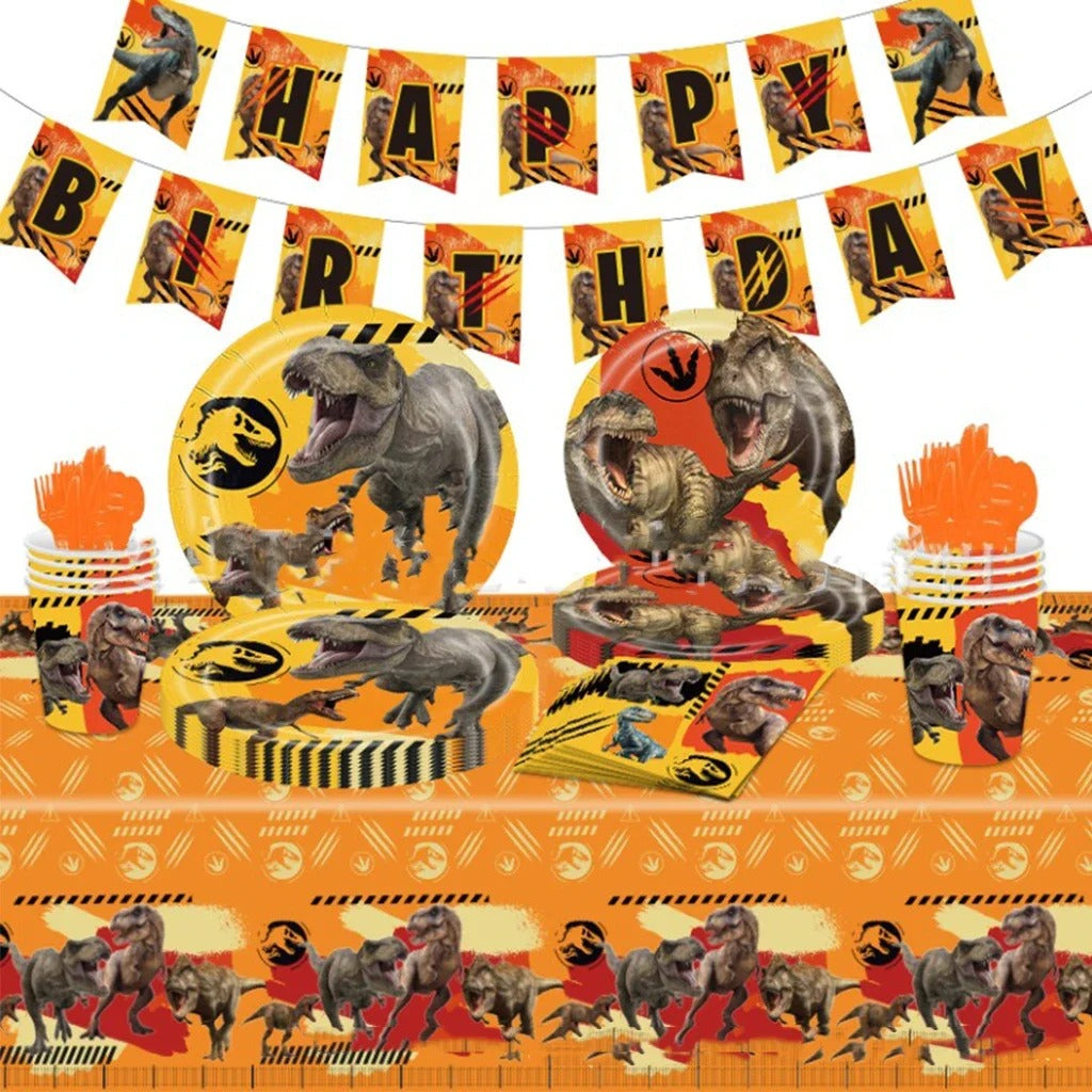 Dinosaur Party Escaped Dinosaurs Party Tableware Set