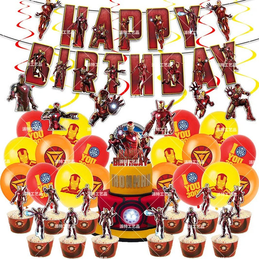 Superhero Party Iron Man Party Mums Essential Party Kit