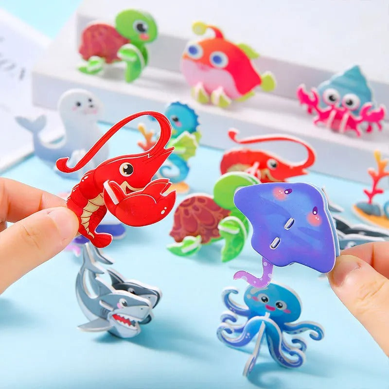 Under The Sea Party Ocean Animals Paper Puzzles Party Favour