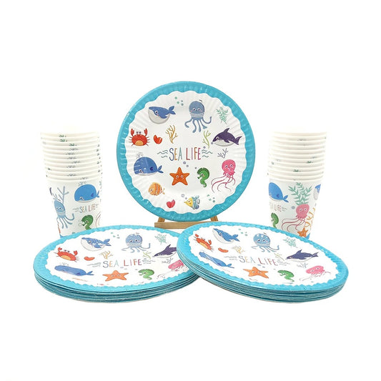 Under The Sea Party Sea Life Tableware Party Set