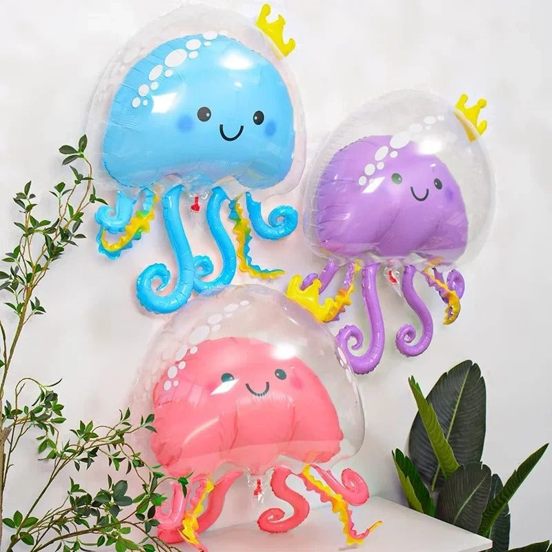 Under The Sea Party Jellyfish Shaped 3D Balloon