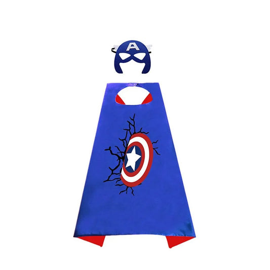 Superhero Party Captain America Cape & Mask Set