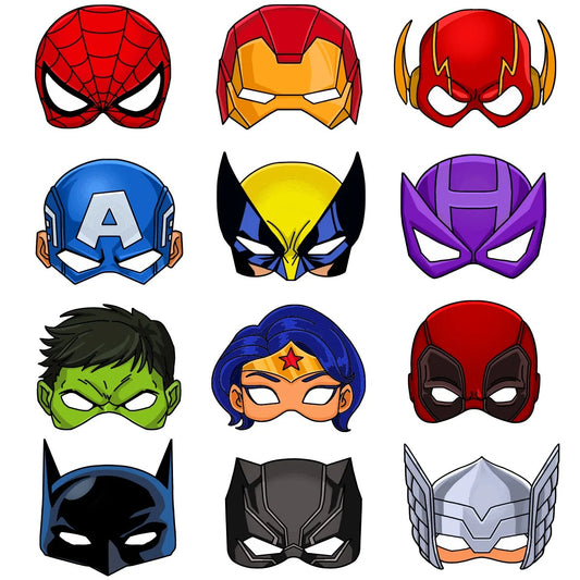 Superhero Party Avengers Costume Masks Party Favours