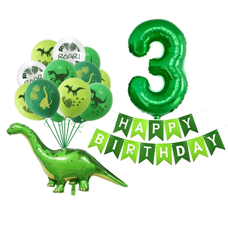 Dinosaur Party Balloon & Banner Set