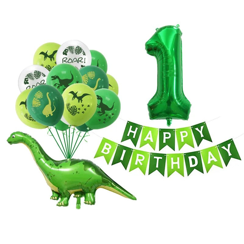 Dinosaur Party Balloon & Banner Set