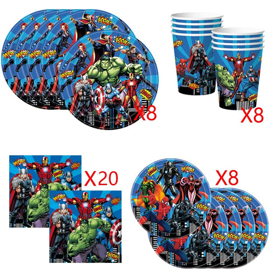 Superhero Party Avengers Party Tableware Set