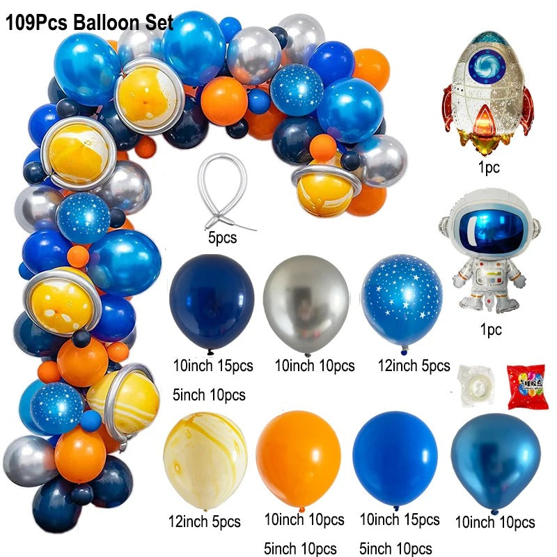 Out Of This World Space Party DIY Balloon Arch Set (109 pieces)